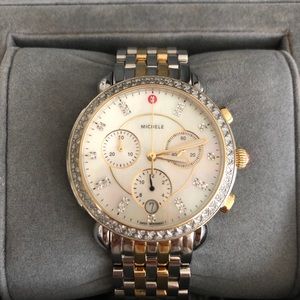 Michele Sidney Chronograph Bracelet Watch